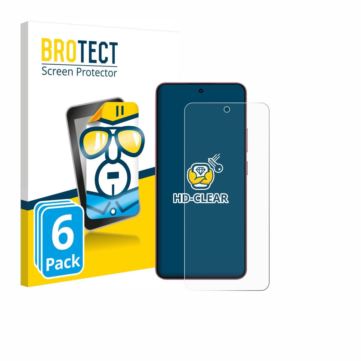 BROTECT - Screenprotector voor realme P4 5G - Folie Beschermfolie transparant 6 Stuks