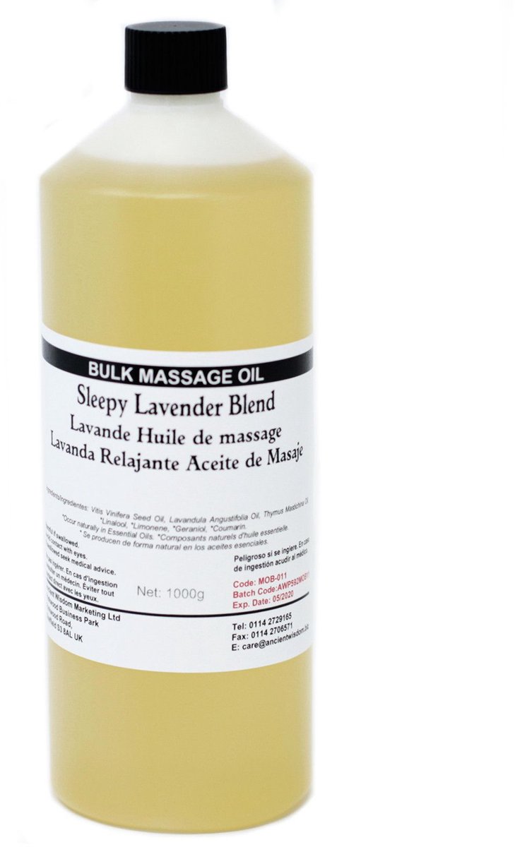 Massage & Bad Olie - 1kg - Lavendel