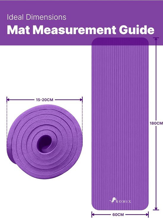 Extra dikke 10 mm yogamat antislip comfort hoogwaardig — afbeelding 2