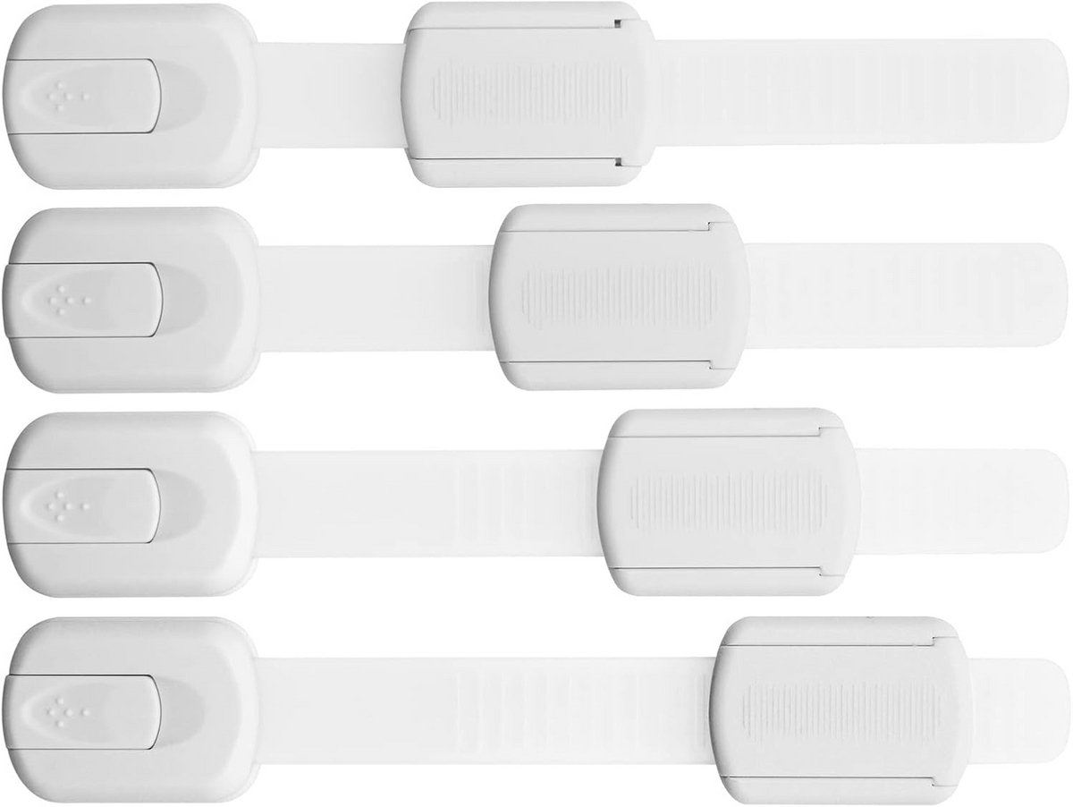 4 stuks premium kinderveiligheidssloten - transparante kast en laadsloten voor babyproofing