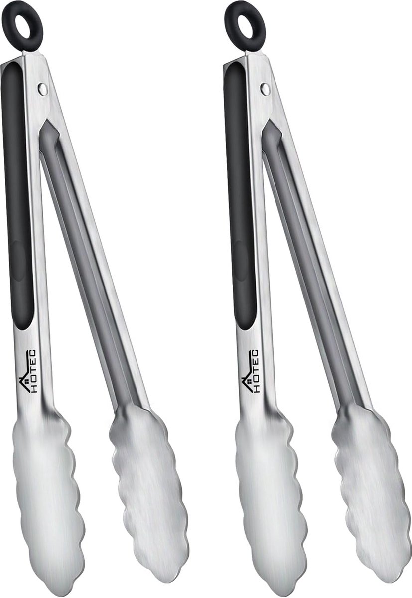 RVS Keukentang Set 2 stuks - 9 inch en 12 inch - Hittebestendig - Vergrendeling - Vaatwasmachinebestendig