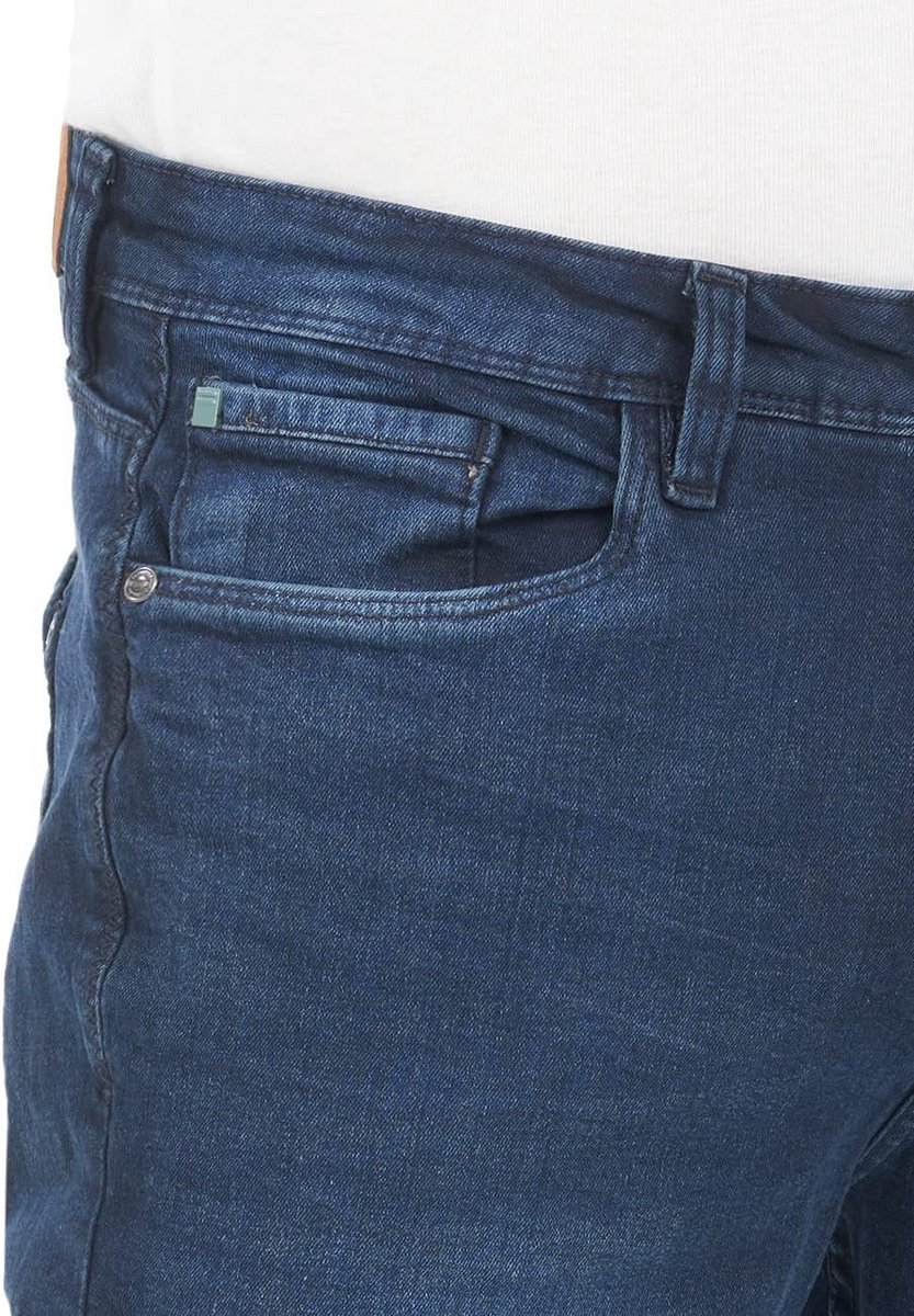 Heren Jeans Straight Fit Katoen Denim Stretch - Zwart Blauw Grijs