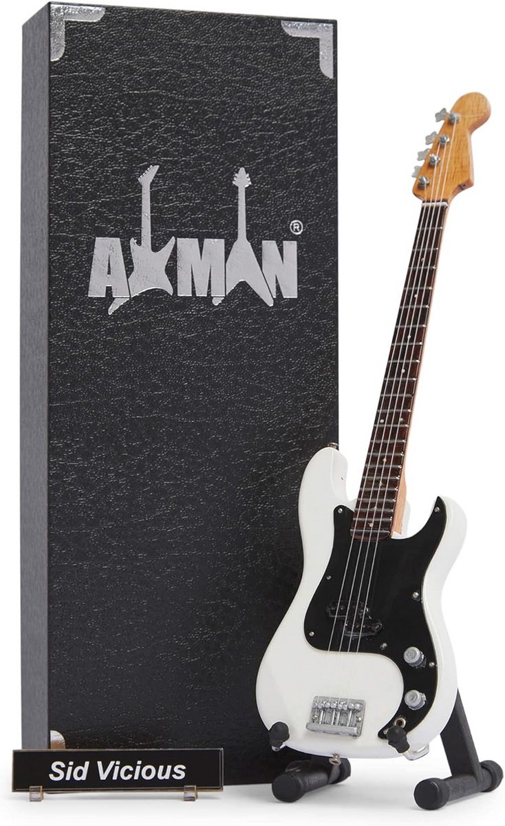 Handgemaakte Miniaturen Basgitaar als Cadeau voor Muziekliefhebbers