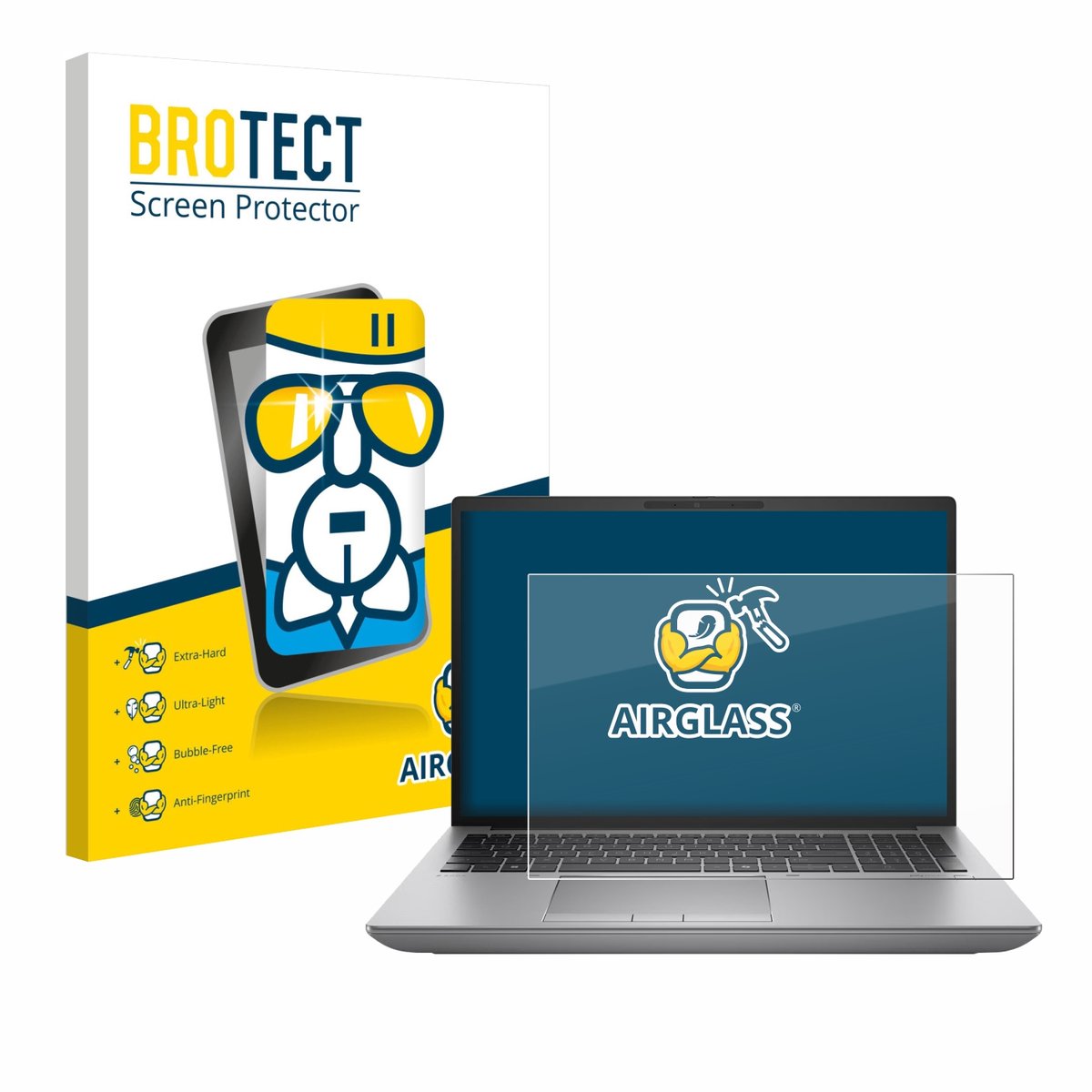 Screenprotector voor HP ZBook Fury 16 G11 Non-Touch Beschermglas transparant