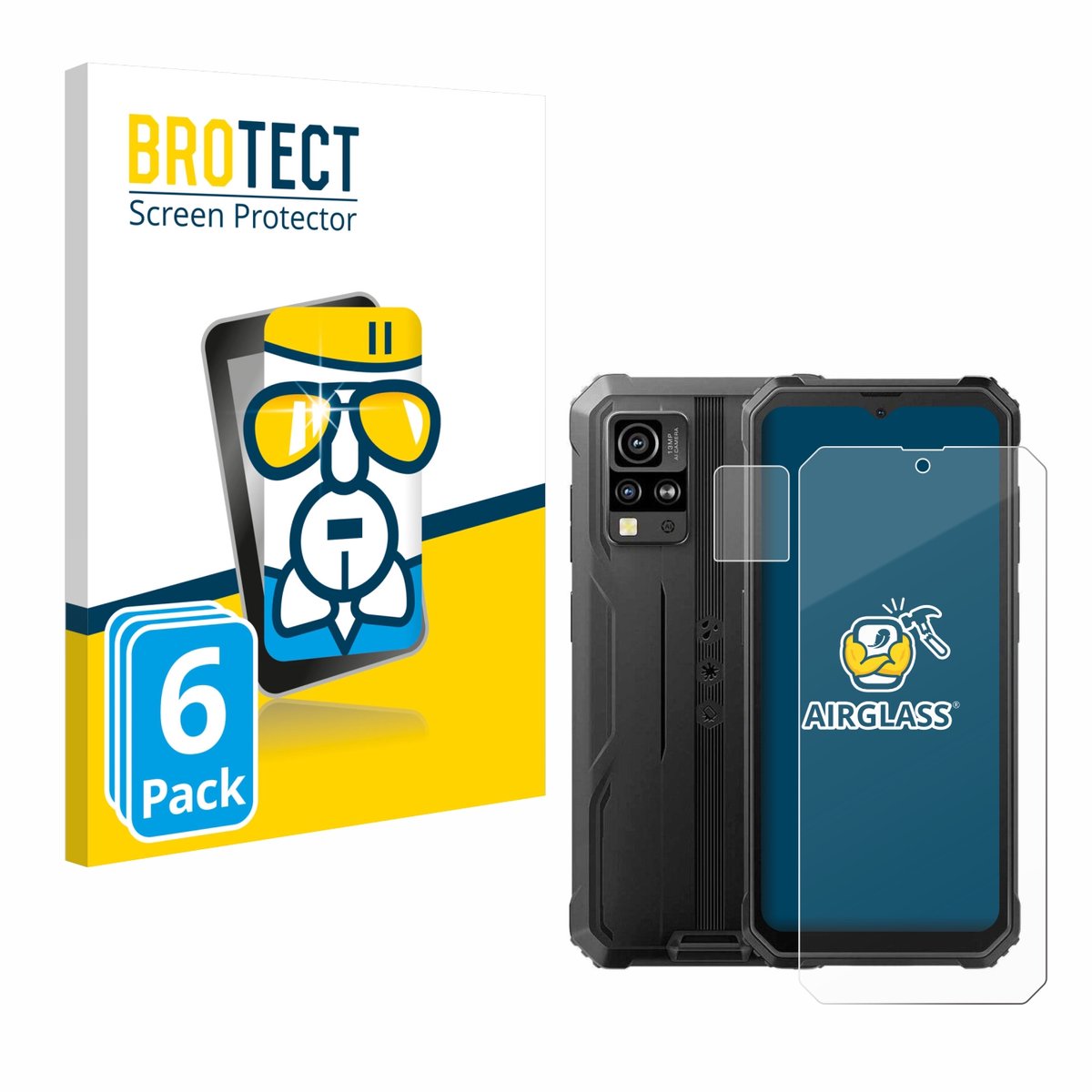 Screenprotector 6 Stuks voor Blackview BV4800 / SE Beschermglas transparant
