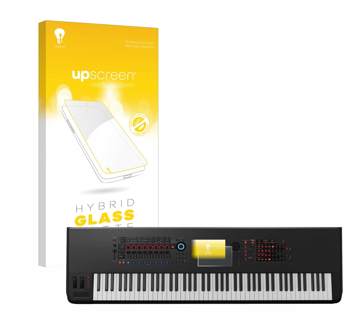 upscreen - Screenprotector voor Yamaha Montage 8 - Folie Beschermfolie Beschermglas matte