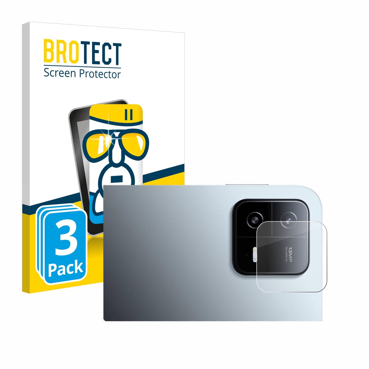 Screenprotector 3 Stuks voor Xiaomi Pad 6 (ALLEEN Camera Lens) Beschermglas transparant