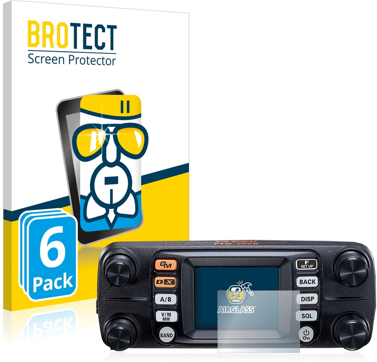 Screenprotector 6 Stuks voor Yaesu FTM-300DE Beschermglas transparant