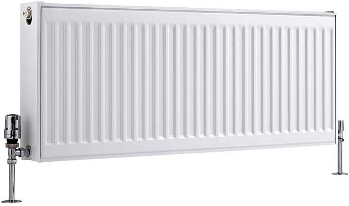 Paneelradiator Type 22 Wit Horizontaal 400x1000mm Hoge Warmteafgifte