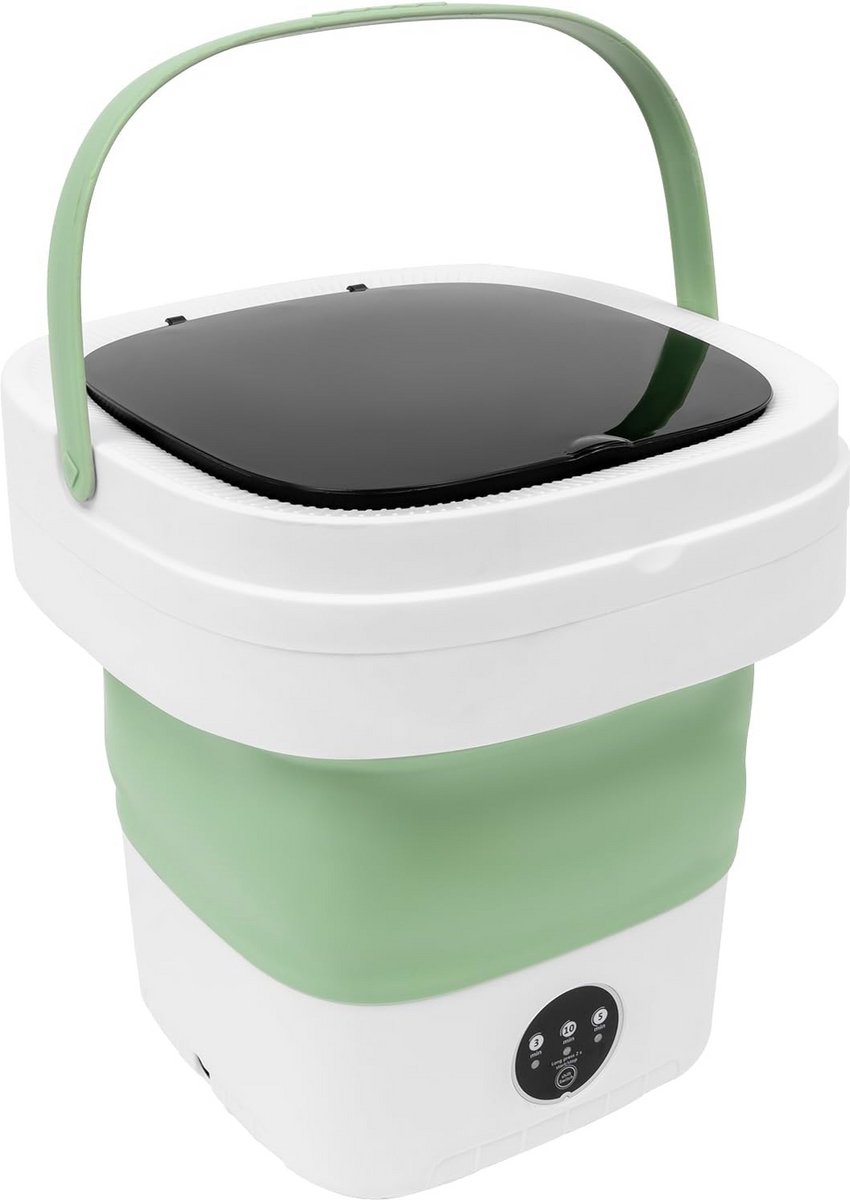 Opvouwbare Mini Wasmachine 12L Draagbaar met 3 Programma's - Ideaal voor Camping en Reizen