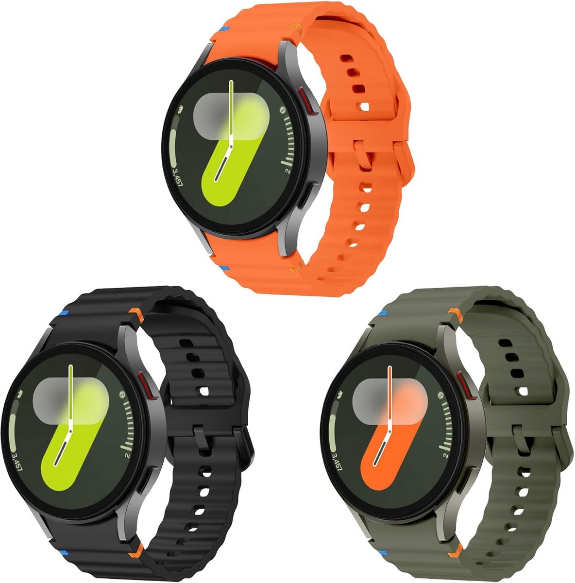Verstelbare Siliconen Horlogeband 20mm voor Smartwatch - Waterdicht en Comfortabel