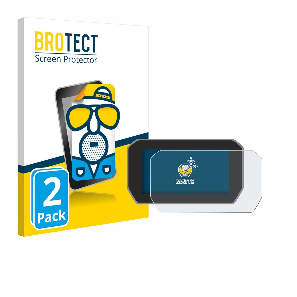 BROTECT - Screenprotector voor Ducati V4 Rally (2024) - Folie Beschermfolie matte 2 Stuks