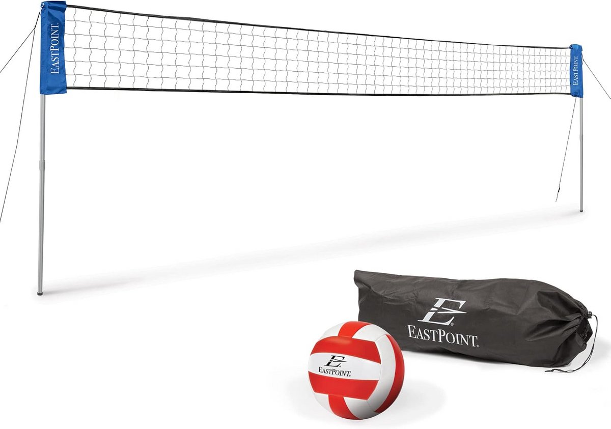 Verstelbaar Volleybalnet voor Tuin en Strand - Eenvoudig Opzetten