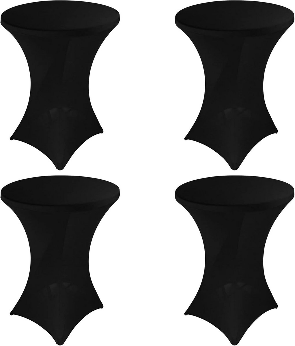 4-Pack Cocktafel Tafelhoezen Spandex Stretch voor Feesten en Evenementen