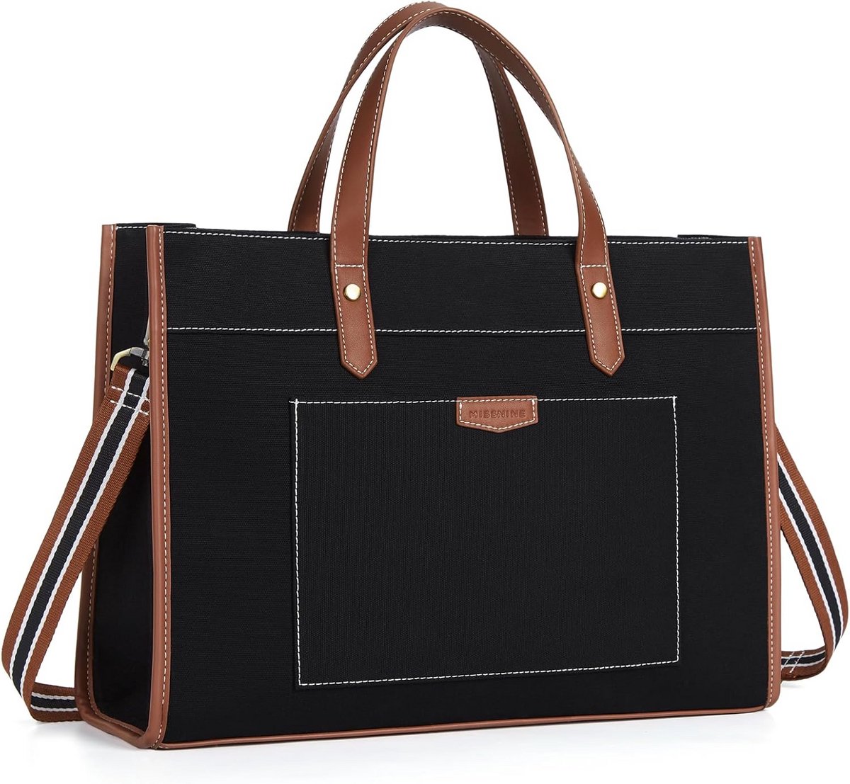 Canvas Laptoptas 15.6 inch Schoudertas Werk Tas Reistassen