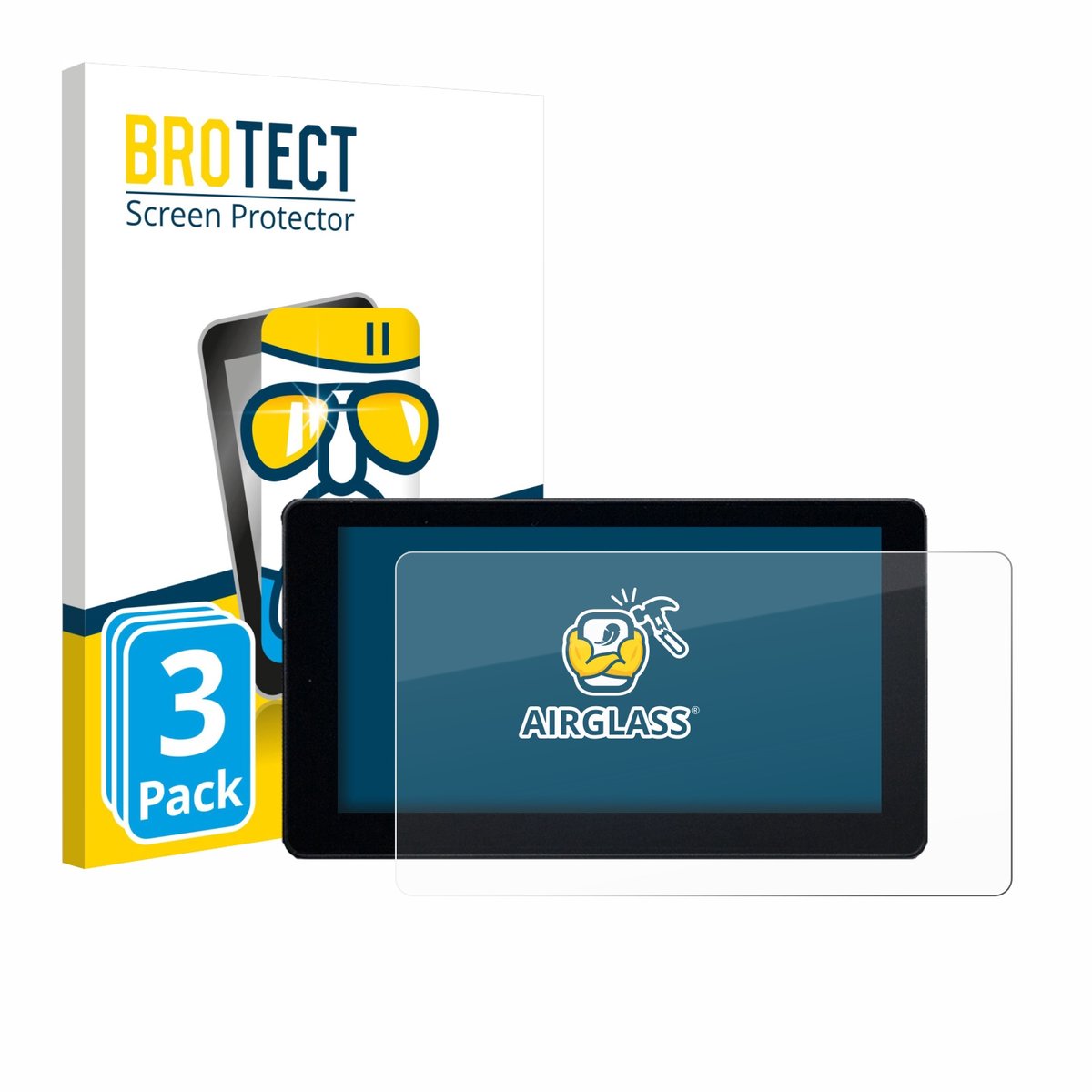 Screenprotector 3 Stuks voor Zontes 368 K Beschermglas transparant