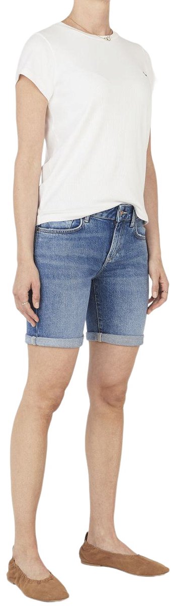 Pepe Jeans Dames Short Broeken regular/straight Fit Blauw W 32 Volwassenen