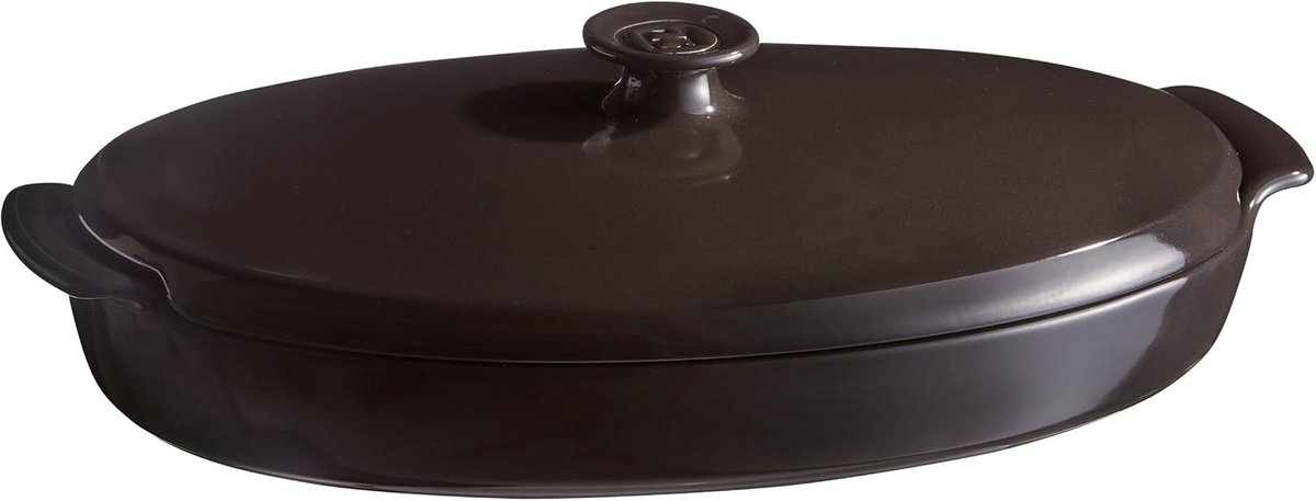 Keramische Visstoomschaal voor Oven en Tafel - 41x24 cm