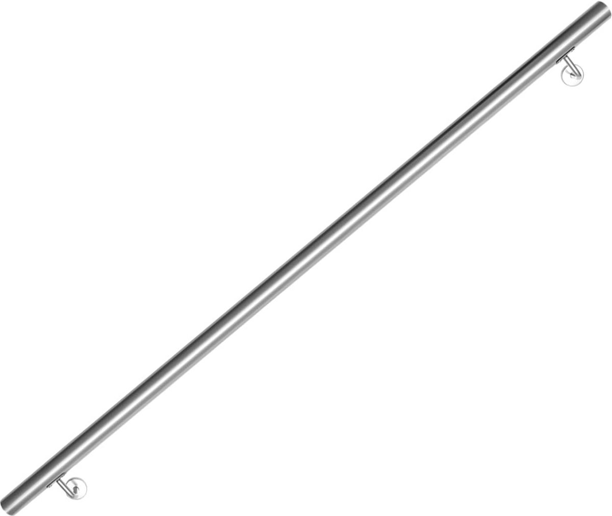 Roestvrijstalen trapleuning 180 cm - moderne leuning voor trappen en balkons