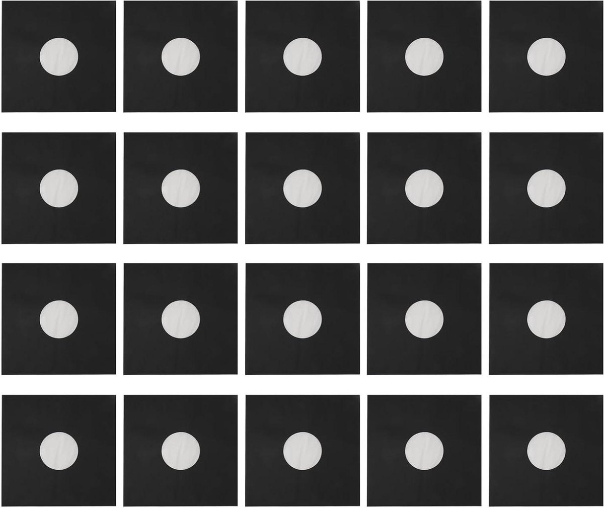 Allecto - LP binnenhoezen - Opslag - Record - Kraftpapier - Beschermende - Bruin - 33 Rpm - Jassen - Kartonnen - Comer Cut Ontwerp - Geschikt voor 12 Inch Record - 20 Stuks - Dikke - Middengat - Album - Mat