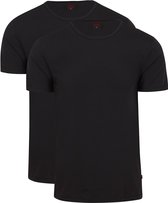 Levi's T-shirt Ronde Hals Zwart 2Pack - Maat L - Heren - Basic T-shirt