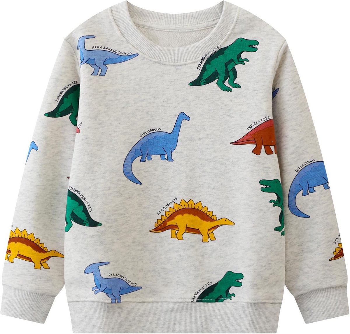 Katoenen Sweatshirt voor Jongens Lange Mouwen Peuter Trui Casual Kleding 2-7 Jaar