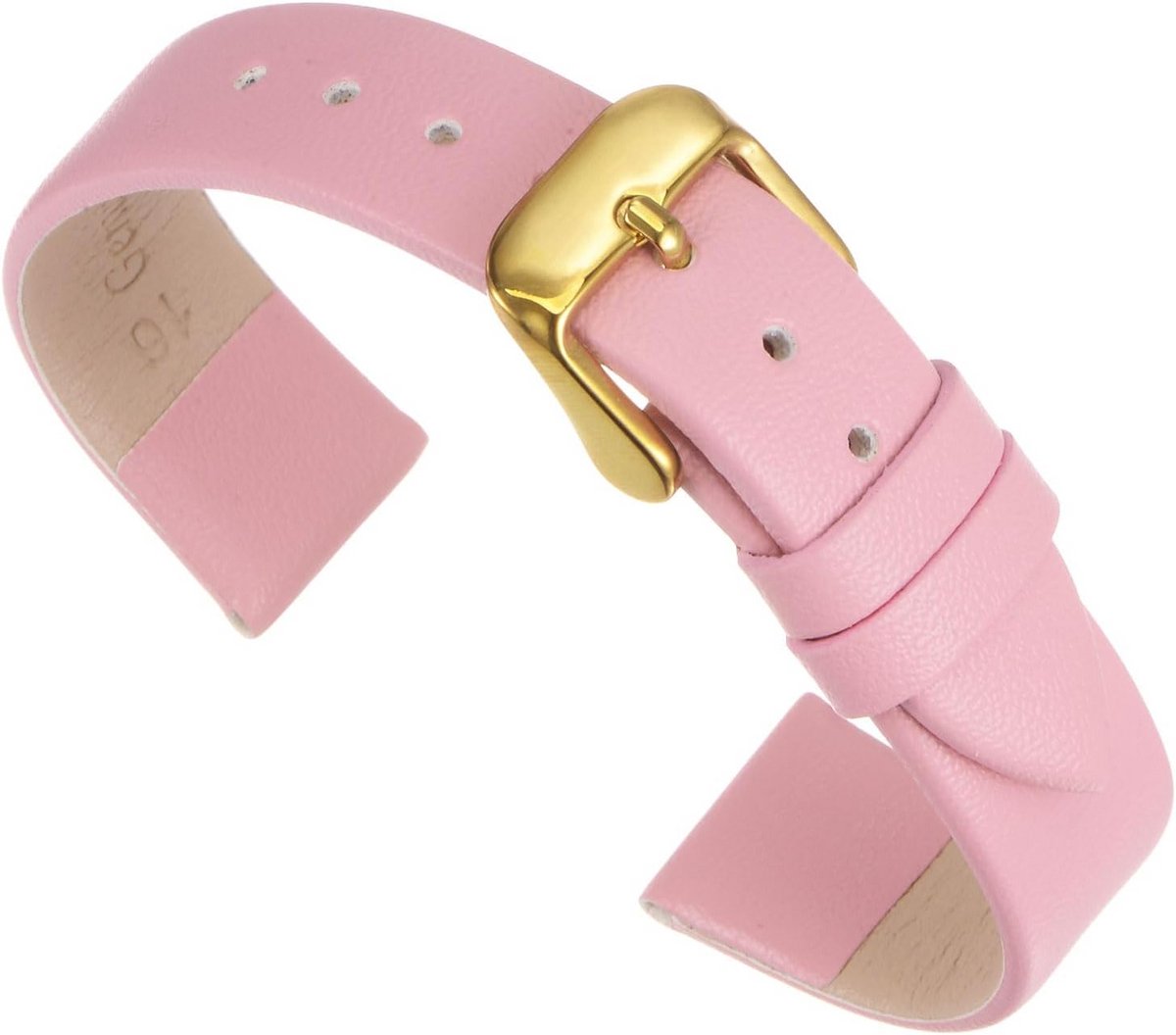 Elegante Dunne Leren Horlogeband met Gesp voor Smartwatch - Universeel voor Heren en Dames