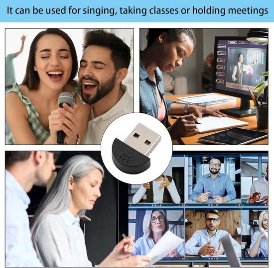 USB Microphone for Conferences, Microphone for PC Video Conferencing, Recording, Skype, Online Courses, Games, Zoom, Plug & Play, Compatible with Mac Windows PC