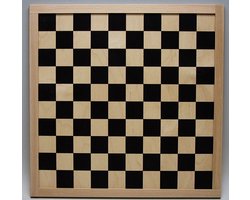 Schaak/dambord blank/zwart 40 cm