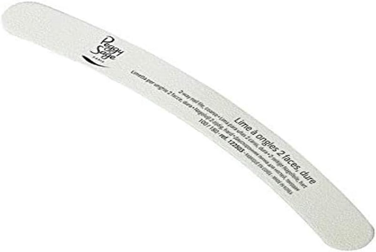 Professionele Nagelvijl Banaanvorm 100/180 Grit - Dubbelzijdig voor Manicure en Pedicure