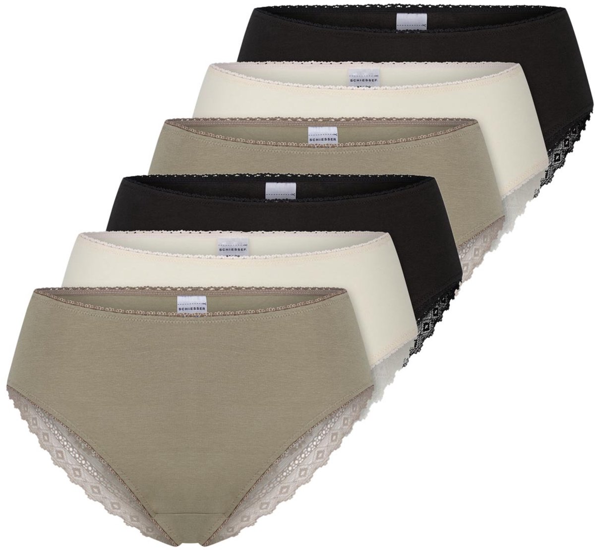 Schiesser Dames brazil slip 6 pack Modern Multipacks
