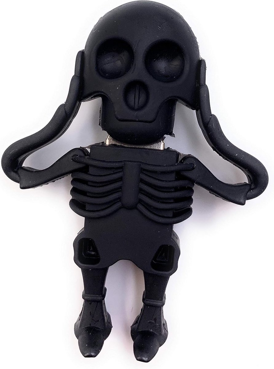 Originele USB-stick met Skelet/Schedel Design 8GB USB 2.0 Geheugenstick Zwart