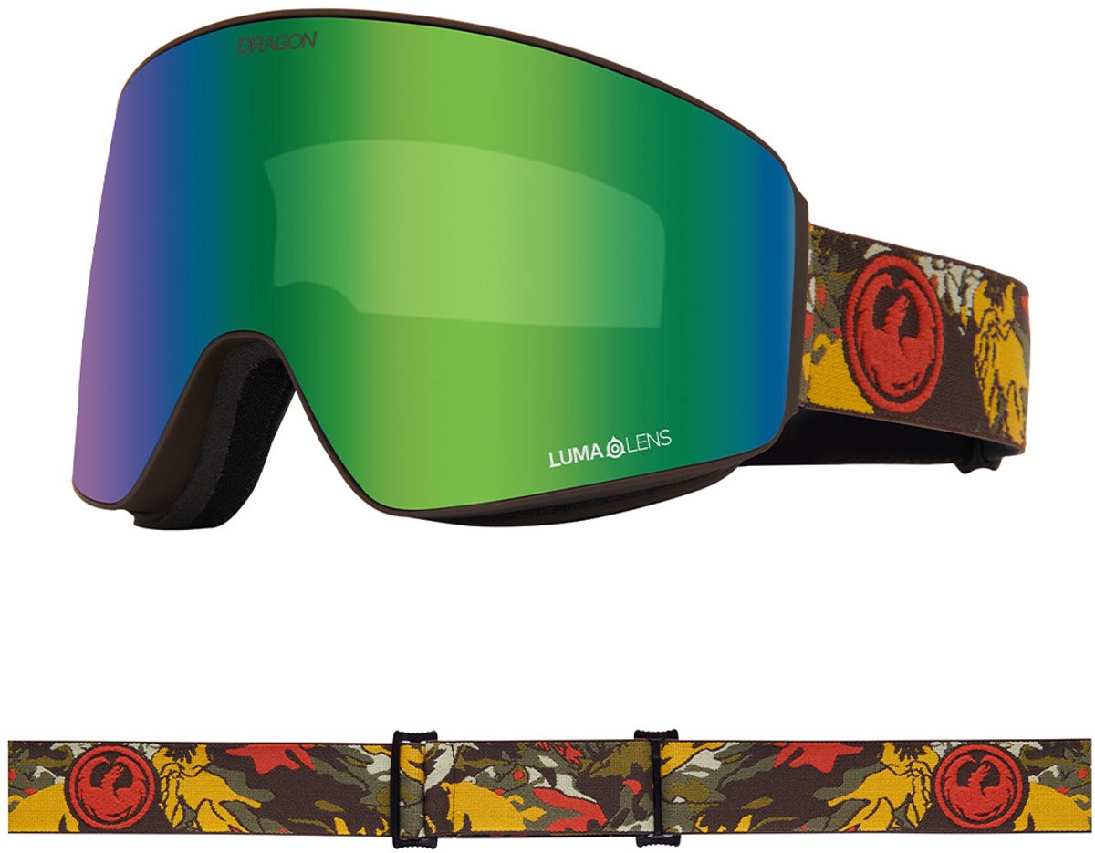 Dragon Alliance Pxv Bonus Skibril Groen Lumalens Green Ion/CAT3+Lumalens Violet/CAT1 Man,Vrouw