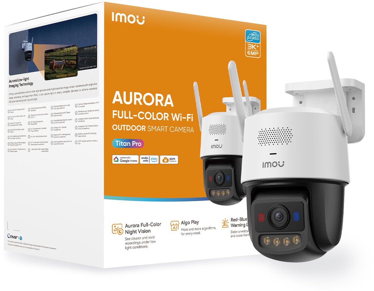 Imou Titan Pro 4K Buitencamera met Kleurennachtzicht - Imou Network Technology Netherlands - €94,00
