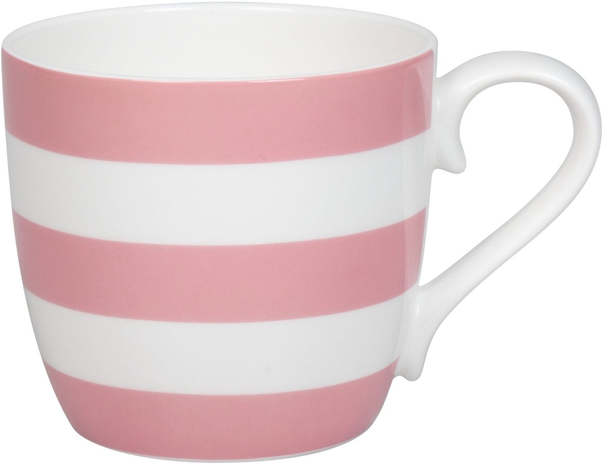Könitz mok Stripes - Rosyquartz, beker, bone china, roze, 425 ml, 11 2 057 2828