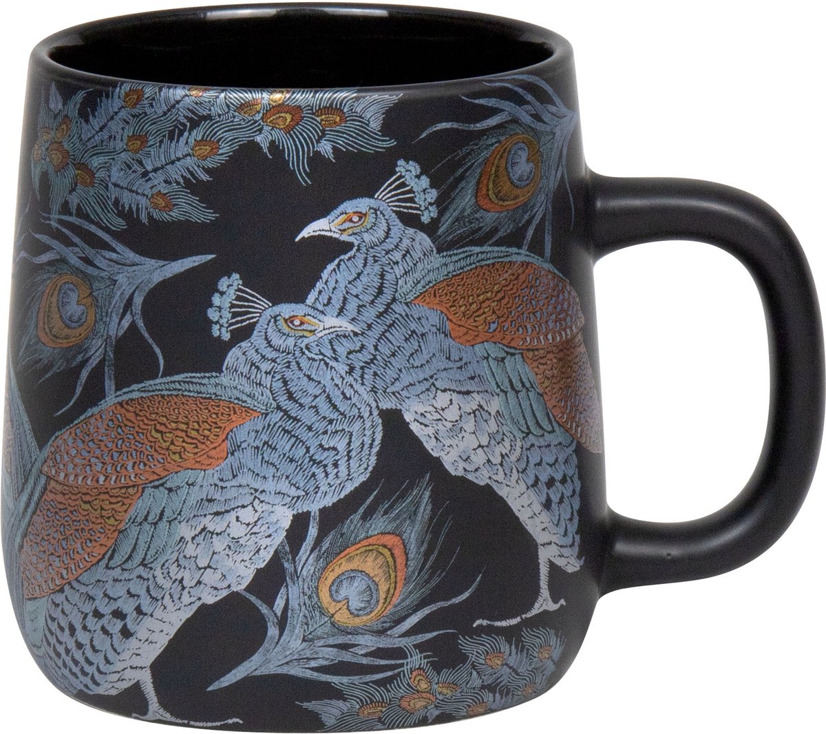 Könitz mok Shiny Peacock, beker, koffiemokken, New Bone, zwart, 395 ml, 1172392620