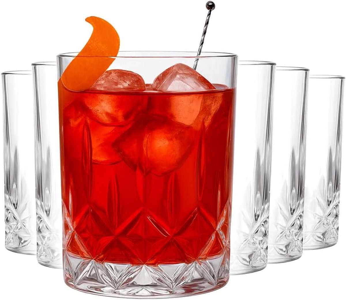 Set van 6 Tumbler Glazen 300 ml - Stevig Water- en Whiskyglas - Kristalhelder & Vaatwasserbestendig