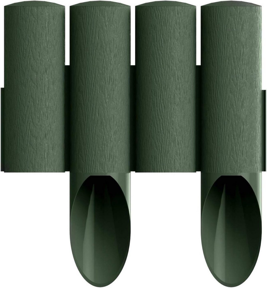 Flexibele Standaard Tuinpalissade Gazonrand - Beetverlukking Groen 27,6 Meter