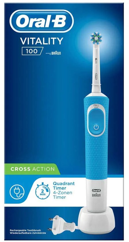 Oral-B Vitality 100 CrossAction - Blauw - Elektrische Tandenborstel