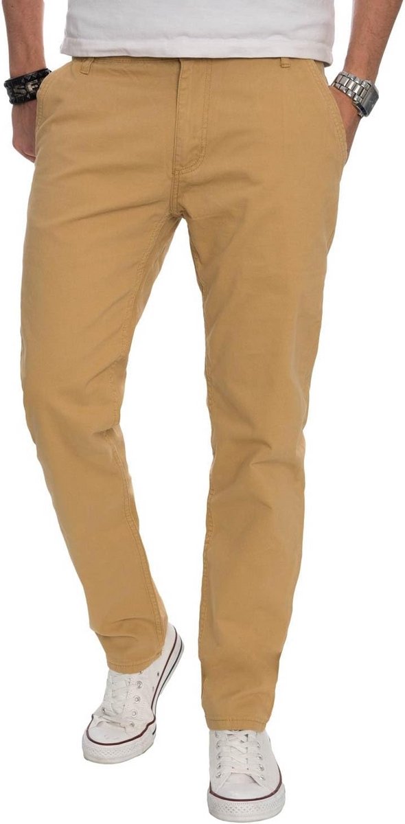 Heren Chino Broek Regular Fit Katoen Stoffen Broek Lifestyle