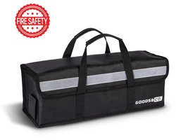 Goods&Co Accutas Ebike Brandveilig - Elektrische Fiets Accu Tas - Beschermhoes E-bike - Brandwerende Zak Fietsaccu - Hittebestendige Lipo Bag voor E Bike - Brandzak - Brandveiligheid– Accuhoes – Saver Hoes - Zwart