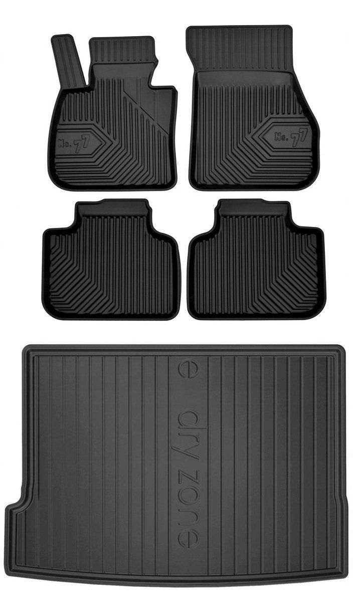 FROGUM Line 77 – Automatten & Kofferbakmat Set voor BMW X2 F39 (2017–) – Perfecte Pasvorm – Geurloos TPE