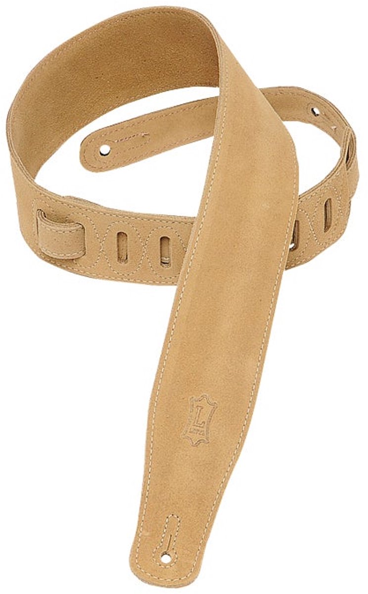 Levys Leathers MS26-SND suède gitaarband, zand