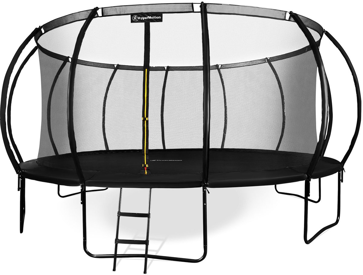 HyperMotion Kindertuintrampoline 3+, trampoline met ladder en binnennet voor huis en tuin, kinderspeelplaats, kindertrampoline, dubbele poten, 487 cm, 16 ft — afbeelding 3