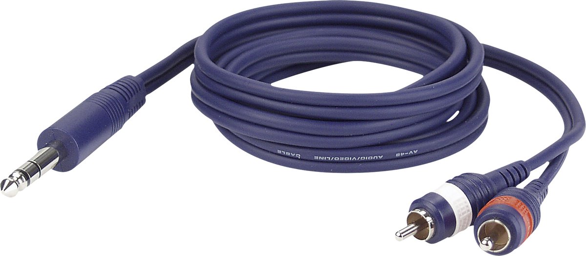 DAP FL35 – Stereo Jack naar 2 Tulp L/R – 6 meter