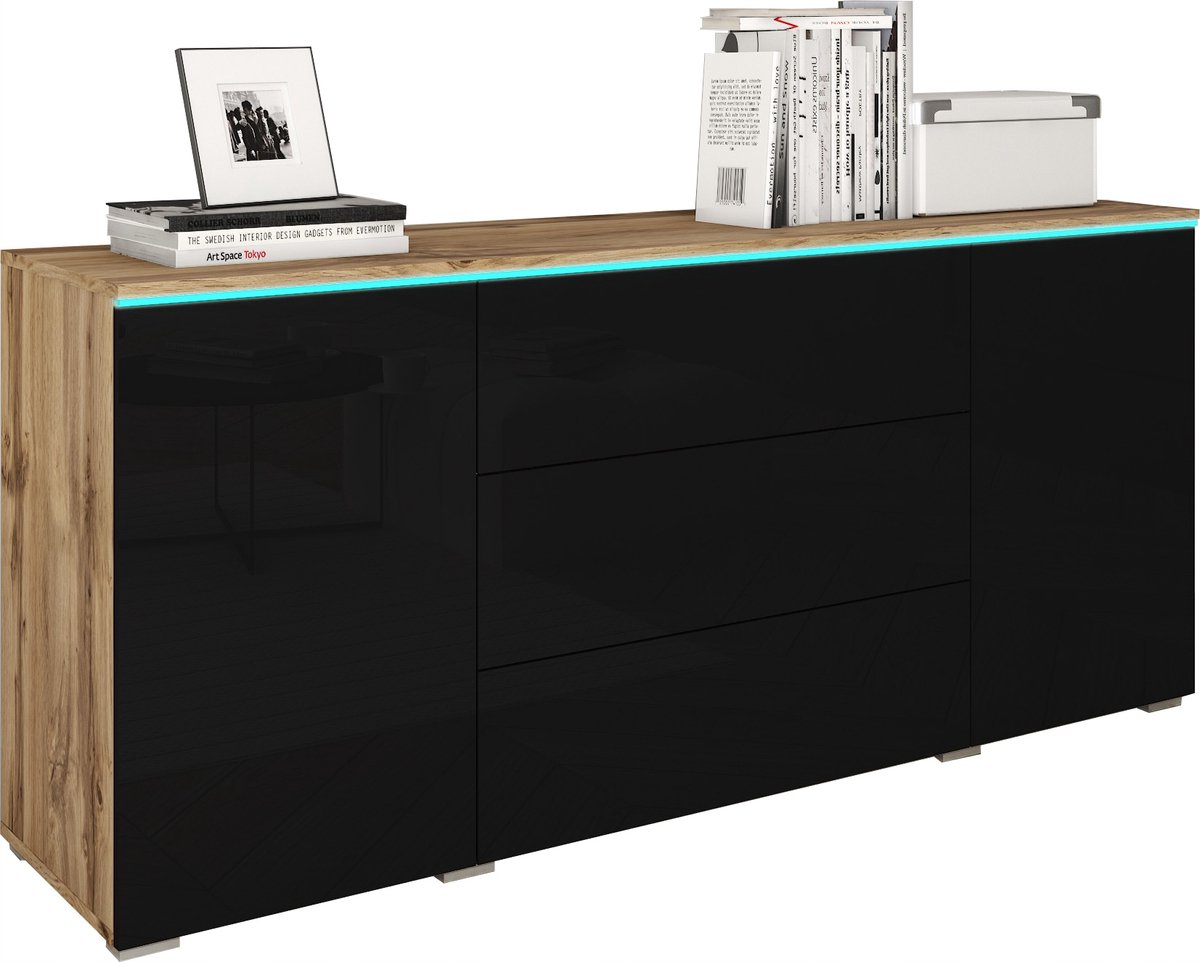 ModernHome Elegance - Dressoir - Mat en glans - Push-to-open - 150 cm