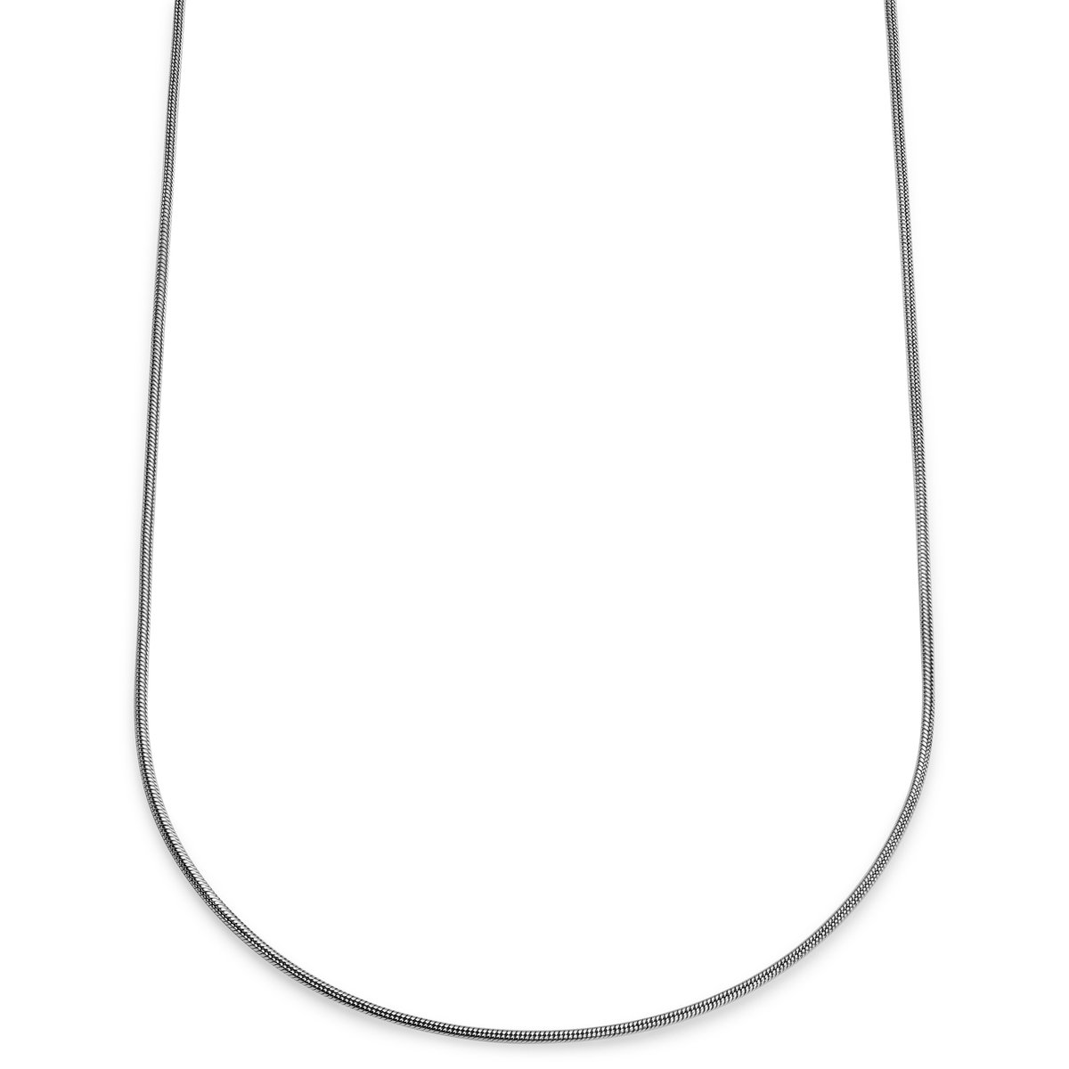 Essentials | 2 mm Zilverkleurige Ketting met Slangenschakels
