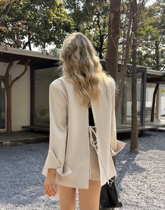 Chemisier, crème, noir, taille unique