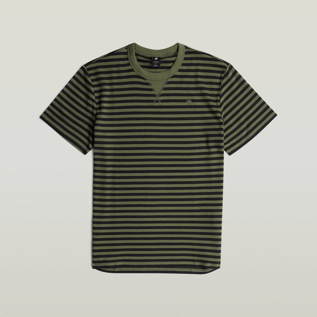G-Star Nifous stripe r t Heren T-shirts Zwart