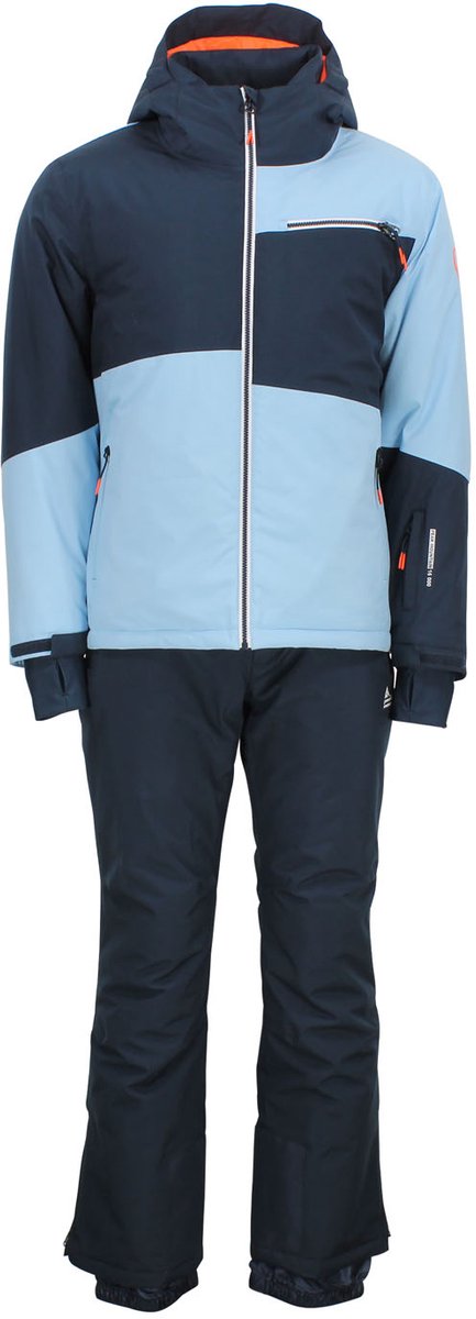 Ski jack en broek set Peak Mountain Cardio Blauw